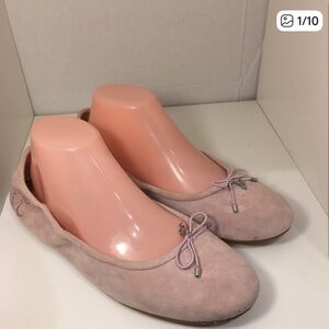 Sam Edelman Light Pink Suede Flats Size 9.5W SB-BA